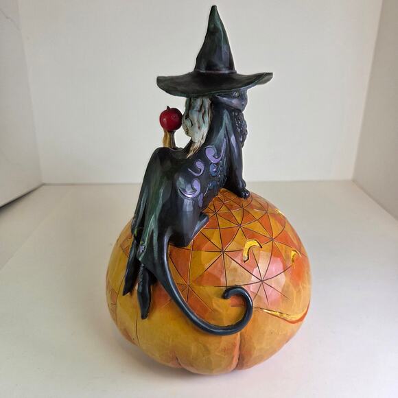 Jim Shore Heartwood Creek "Sweet and Sour" Halloween Figurine 4012605 Witch Cat - Picture 6 of 13